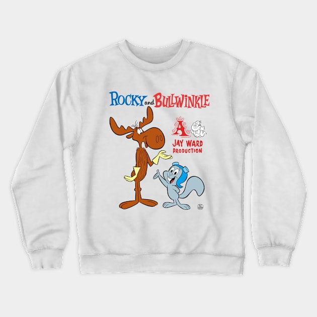 ROCKY AND BULLWINKLE Crewneck Sweatshirt by markscartoonart62